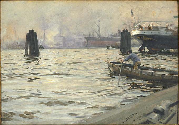 Anders Zorn The Port of Hamburg,